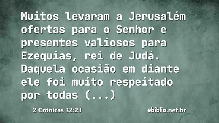 2 Crônicas 32:23