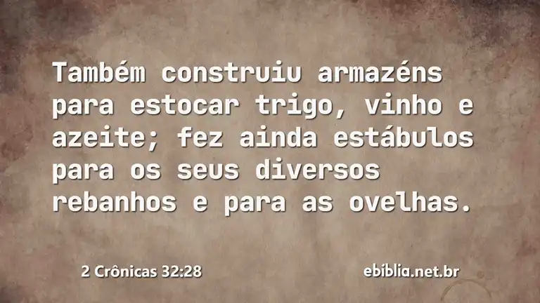 2 Crônicas 32:28