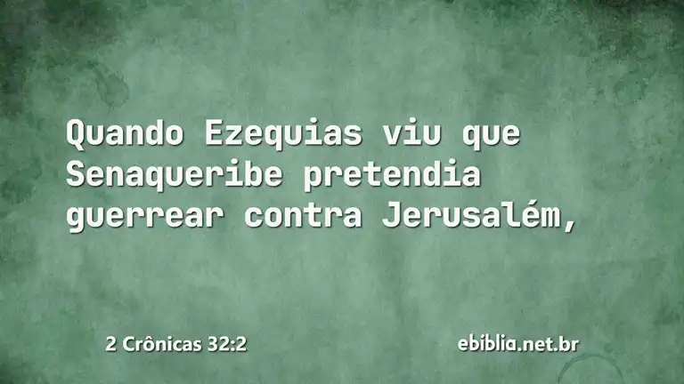 2 Crônicas 32:2