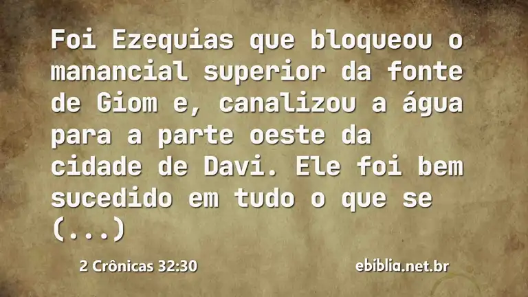 2 Crônicas 32:30