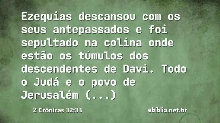 2 Crônicas 32:33