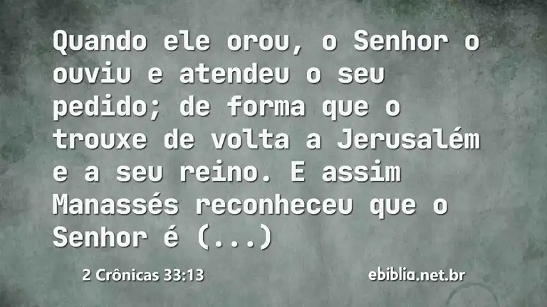 2 Crônicas 33:13