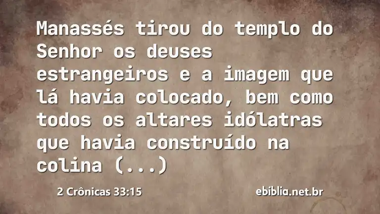 2 Crônicas 33:15