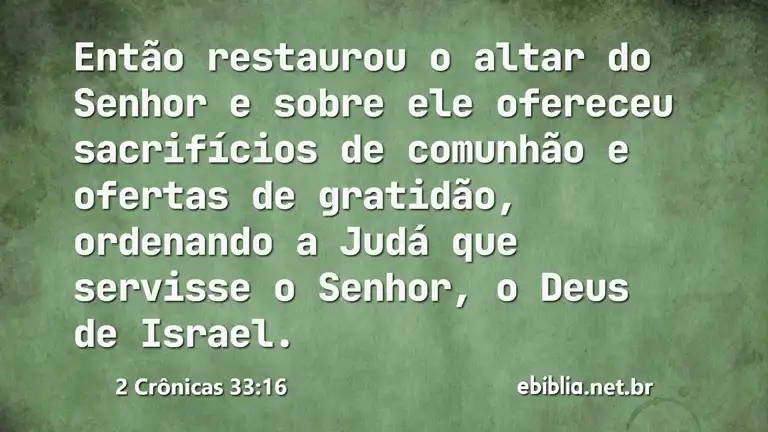 2 Crônicas 33:16