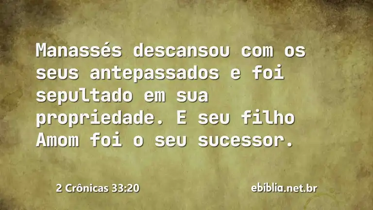 2 Crônicas 33:20