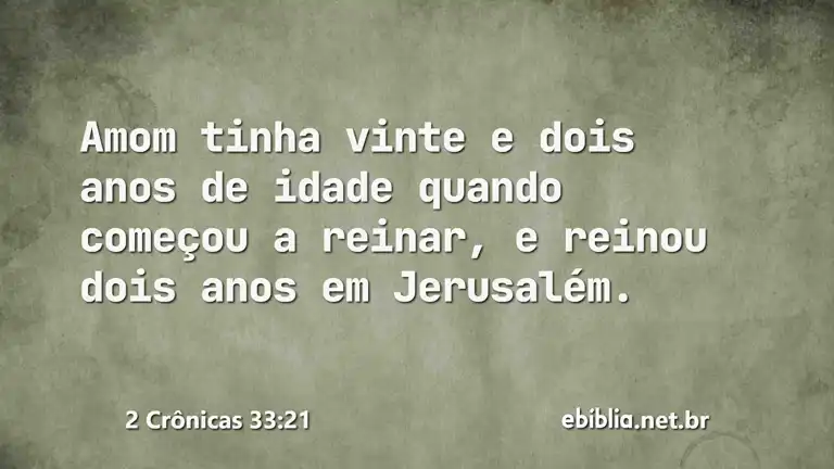 2 Crônicas 33:21