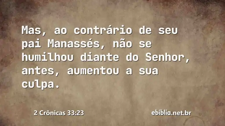 2 Crônicas 33:23