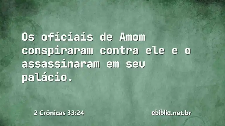 2 Crônicas 33:24