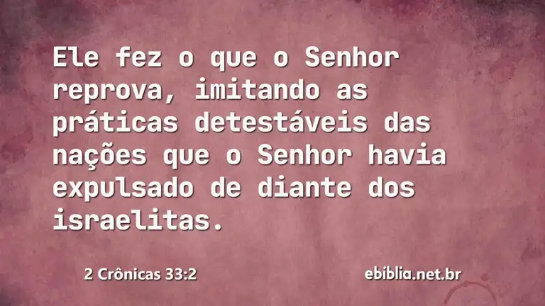 2 Crônicas 33:2