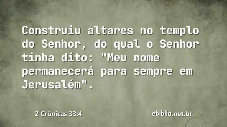 2 Crônicas 33:4