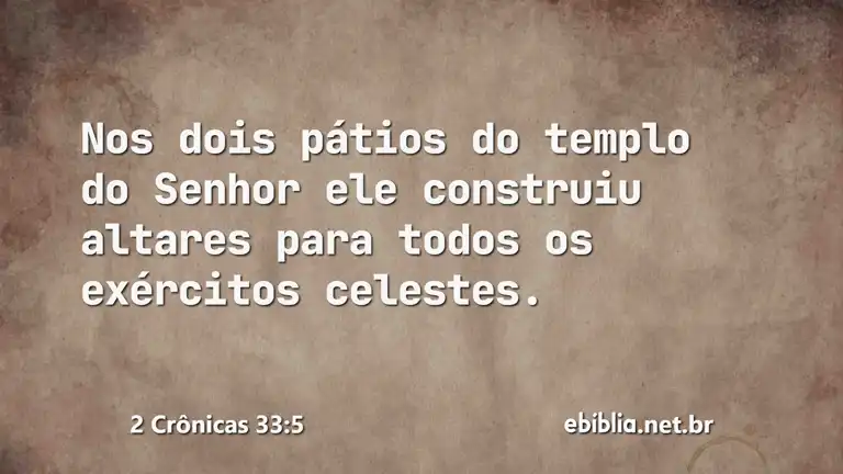 2 Crônicas 33:5