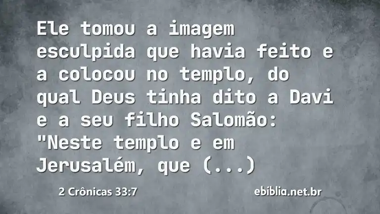 2 Crônicas 33:7