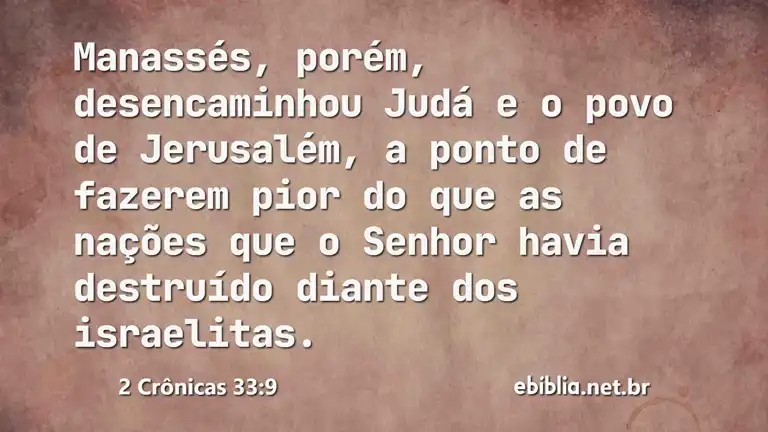 2 Crônicas 33:9