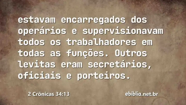 2 Crônicas 34:13