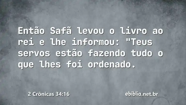 2 Crônicas 34:16