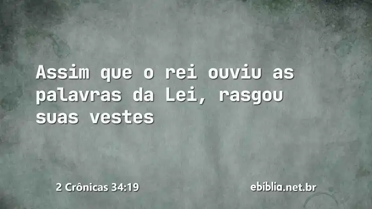 2 Crônicas 34:19