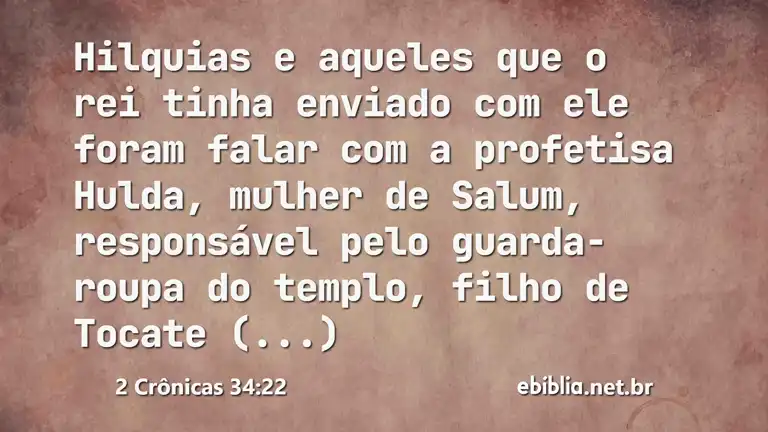 2 Crônicas 34:22