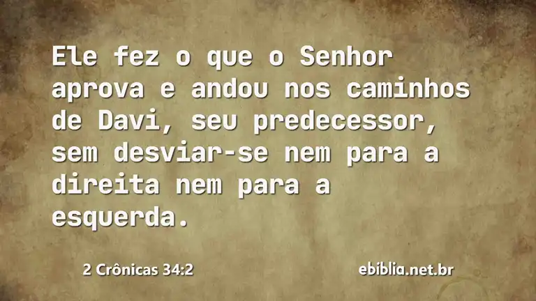 2 Crônicas 34:2