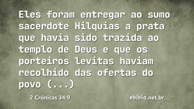 2 Crônicas 34:9