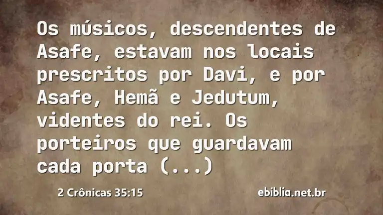 2 Crônicas 35:15