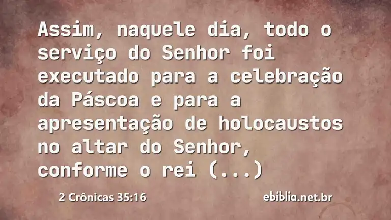 2 Crônicas 35:16