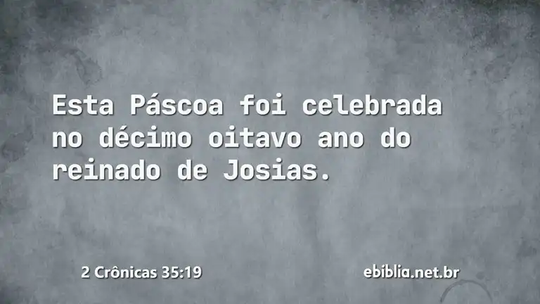 2 Crônicas 35:19