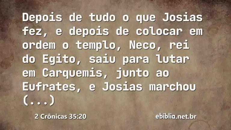 2 Crônicas 35:20