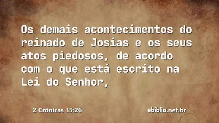 2 Crônicas 35:26