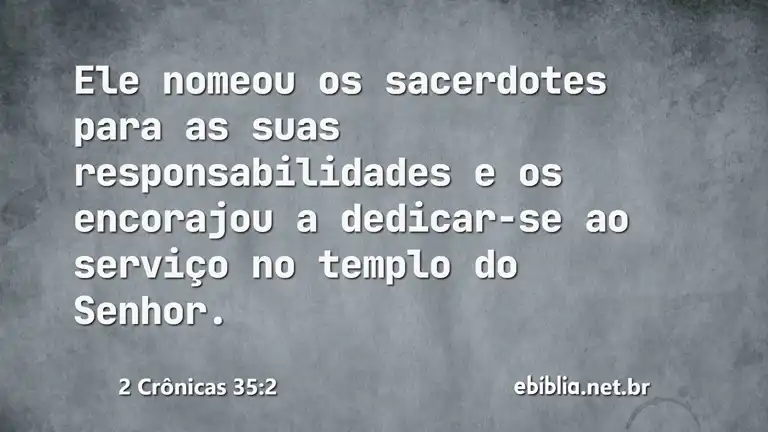 2 Crônicas 35:2