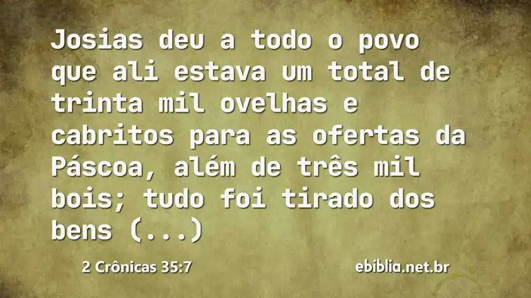 2 Crônicas 35:7