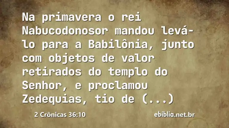 2 Crônicas 36:10