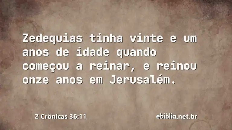 2 Crônicas 36:11