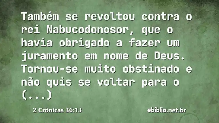 2 Crônicas 36:13