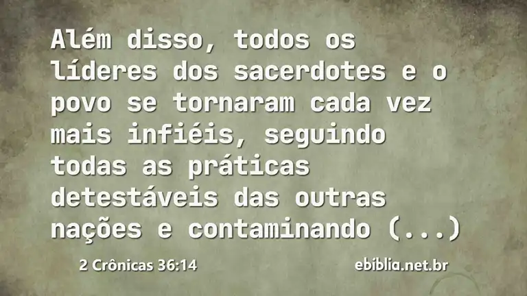 2 Crônicas 36:14