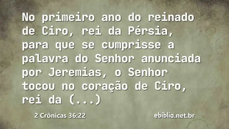 2 Crônicas 36:22