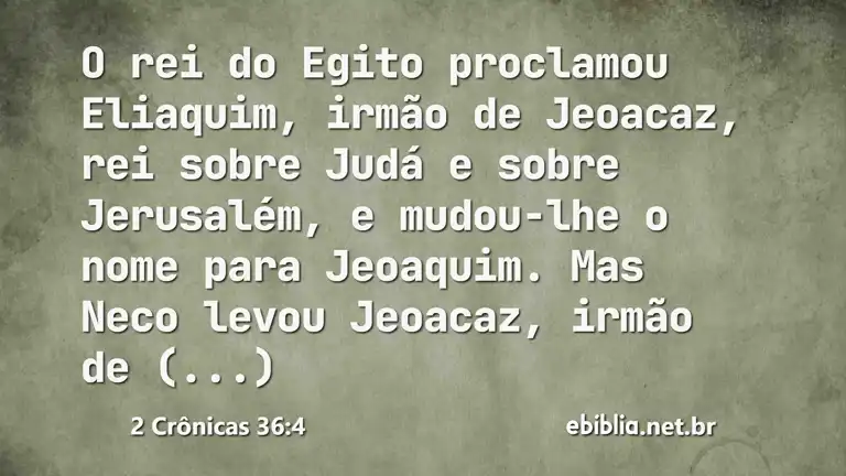 2 Crônicas 36:4