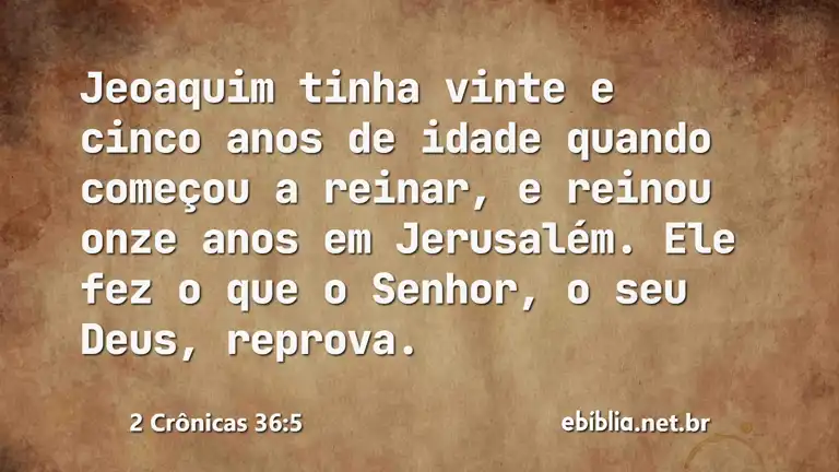 2 Crônicas 36:5