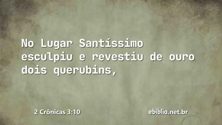 2 Crônicas 3:10