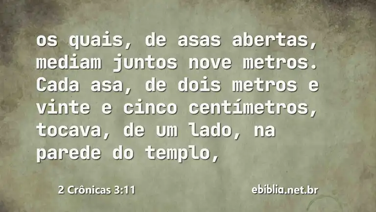 2 Crônicas 3:11