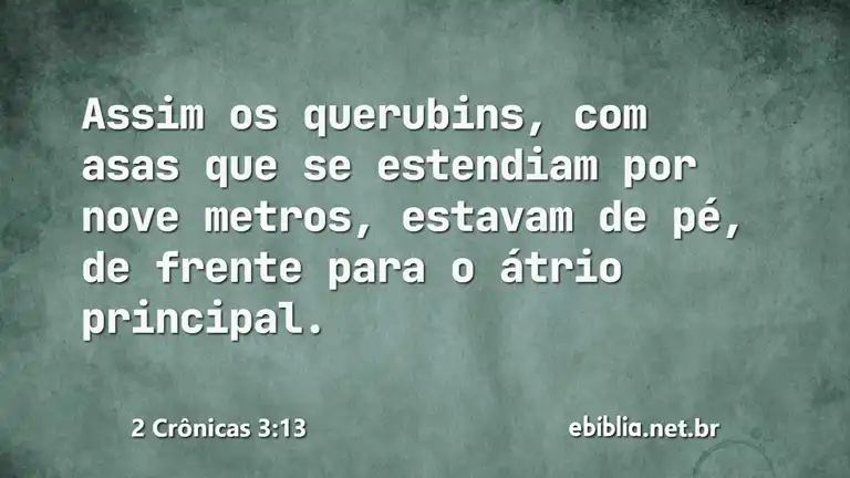 2 Crônicas 3:13