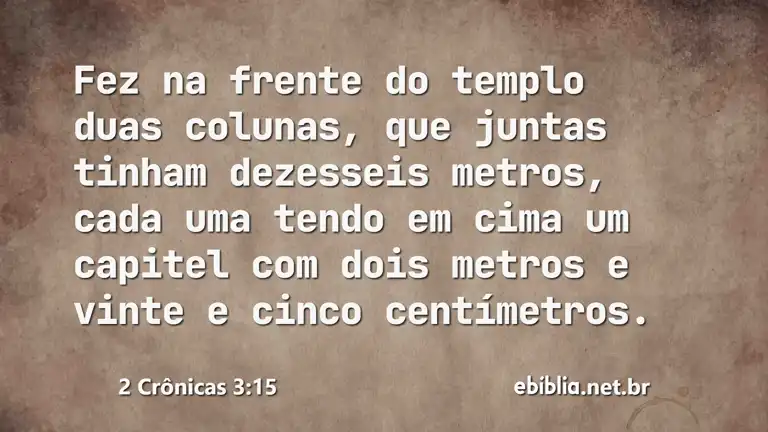 2 Crônicas 3:15