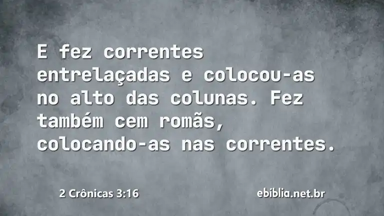 2 Crônicas 3:16