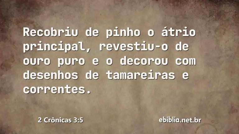 2 Crônicas 3:5