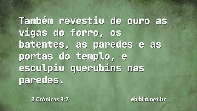 2 Crônicas 3:7