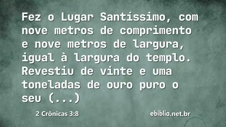 2 Crônicas 3:8