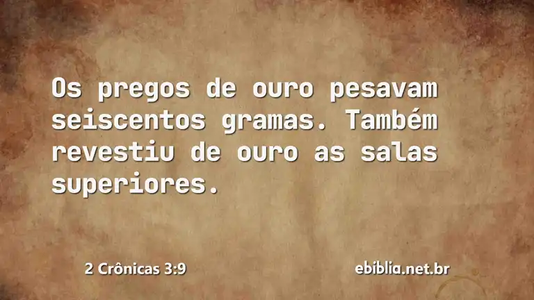 2 Crônicas 3:9