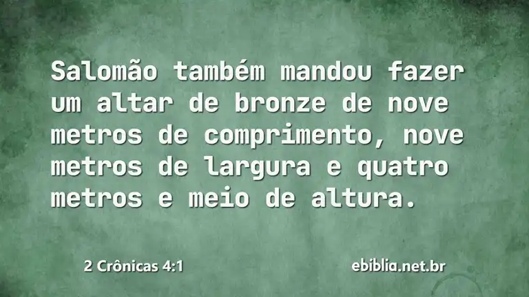 2 Crônicas 4:1