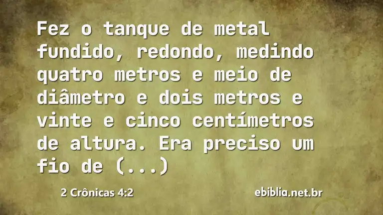 2 Crônicas 4:2