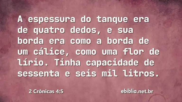 2 Crônicas 4:5