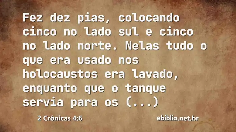 2 Crônicas 4:6